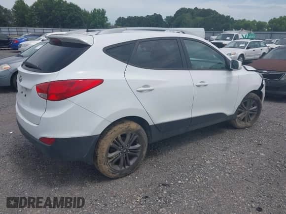 2015 Hyundai Tucson Limited z VIN KM8JU3AG6FU103457, wystawiony jako IAAI lot #42542566 z przebiegiem 150 066 mil mil oraz . Historia ofert i sprzedaży dostępna na DreamBid. Obrazek 4.