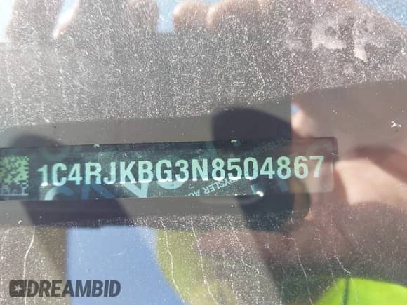 2022 Jeep Grand Cherokee Limited с VIN 1C4RJKBG3N8504867, выставлен на аукционе IAAI как лот 42802360 с пробегом 29 702 миль миль и . История ставок и продаж доступна на DreamBid. Изображение 9.