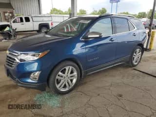 2019 Chevrolet Equinox Premier с VIN 2GNAXNEV5K6104051, выставлен на аукционе Copart как лот 66986835 с пробегом 77 240 миль миль и Списание • Salvage title. История ставок и продаж доступна на DreamBid. Изображение 1.