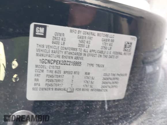 2013 Chevrolet Silverado 1500 Work Truck с VIN 1GCNCPEX2DZ216865, выставлен на аукционе IAAI как лот 43264402 с пробегом 88 950 миль миль и . История ставок и продаж доступна на DreamBid. Изображение 9.