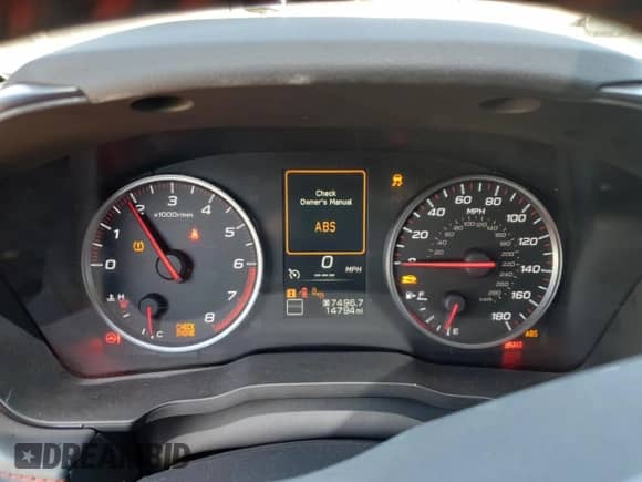 2023 Subaru WRX Limited с VIN JF1VBAL64P9823421, выставлен на аукционе Copart как лот 52038585 с пробегом 14 794 миль миль и Списание • Salvage title. История ставок и продаж доступна на DreamBid. Изображение 9.