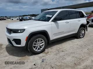 2025 Jeep Grand Cherokee Laredo X with VIN 1C4RJGAG5SC290133, listed as a Copart auction lot 64643905 with 3,763 mi miles and Salvage title. Bid and sale history available at DreamBid. Image 1.