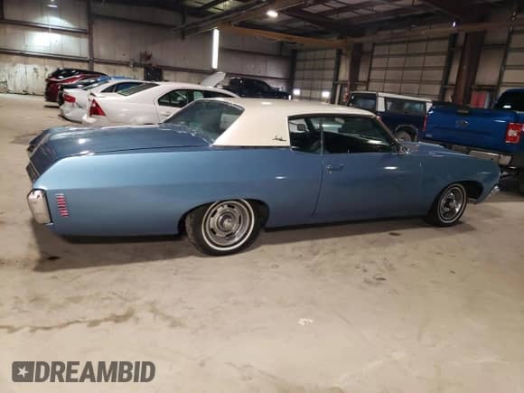 1970 Chevrolet Impala с VIN 164470J259266, выставлен на аукционе Copart как лот 67482764 с пробегом 48 396 миль миль и Списание • Salvage title. История ставок и продаж доступна на DreamBid. Изображение 3.