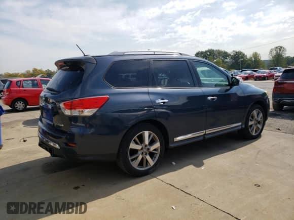 2014 Nissan Pathfinder S with VIN 5N1AR2MN0EC615614, listed as a Copart auction lot 80532005 with 132,601 mi miles and Salvage title. Bid and sale history available at DreamBid. Image 3.