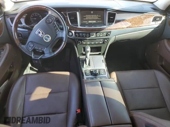 2014 Hyundai Equus Ultimate with VIN KMHGH4JH8EU089833, listed as a Copart auction lot 87046104 with 62,847 mi miles and Salvage title. Bid and sale history available at DreamBid. Image 8.