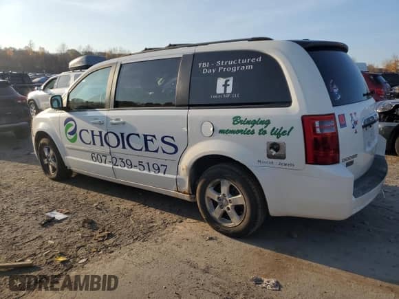 2009 Dodge Grand Caravan SXT with VIN 2D8HN54109R663416, listed as a Copart auction lot 78124154 with 158,243 mi miles and Salvage title. Bid and sale history available at DreamBid. Image 2.