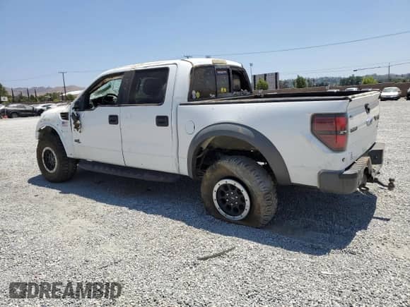 2013 Ford F-150 SVT Raptor z VIN 1FTFW1R61DFB34654, wystawiony jako Copart lot #65852775 z przebiegiem 154 907 mil mil oraz Szkoda całkowita • Salvage title. Historia ofert i sprzedaży dostępna na DreamBid. Obrazek 2.