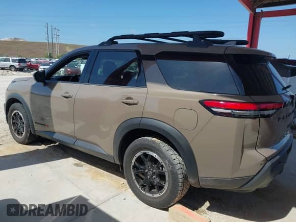 2023 Nissan Pathfinder Rock Creek with VIN 5N1DR3BD1PC228800, listed as a IAAI auction lot 42119090 with Not provided miles and . Bid and sale history available at DreamBid. Image 14.