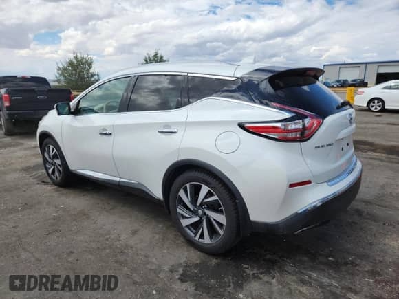 2017 Nissan Murano Platinum with VIN 5N1AZ2MHXHN152545, listed as a Copart auction lot 71722045 with 100,008 mi miles and Salvage title. Bid and sale history available at DreamBid. Image 2.