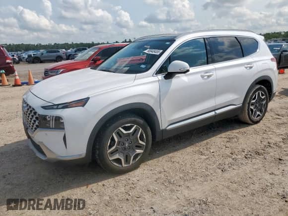 2021 Hyundai Santa Fe Limited with VIN 5NMS44AL8MH320153, listed as a Copart auction lot 66948455 with 39,567 mi miles and Salvage title. Bid and sale history available at DreamBid. Image 1.