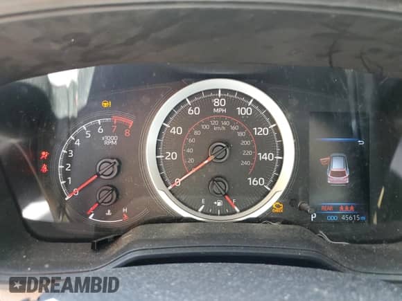 2022 Toyota Corolla Cross L with VIN 7MUAAAAG5NV025036, listed as a Copart auction lot 65679085 with 45,615 mi miles and Salvage title. Bid and sale history available at DreamBid. Image 9.