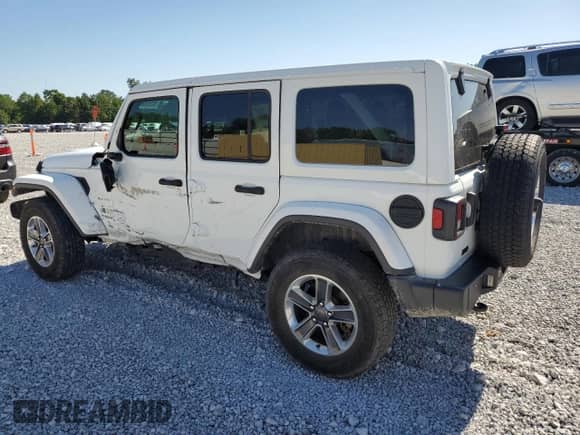 2021 Jeep Wrangler Unlimited Sahara with VIN 1C4HJXEN0MW868970, listed as a Copart auction lot 65950065 with 32,542 mi miles and Salvage title. Bid and sale history available at DreamBid. Image 2.
