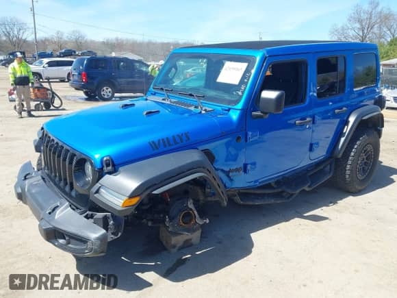 2022 Jeep Wrangler Unlimited Willys с VIN 1C4HJXDN5NW269680, выставлен на аукционе IAAI как лот 42039165 с пробегом 31 183 миль миль и . История ставок и продаж доступна на DreamBid. Изображение 6.