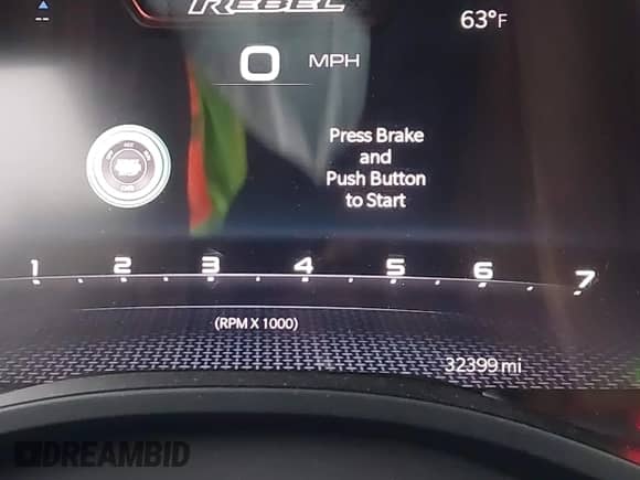 2025 Ram 1500 Rebel z VIN 1C6SRFLP0SN578395, wystawiony jako IAAI lot #43230495 z przebiegiem 32 399 mil mil oraz . Historia ofert i sprzedaży dostępna na DreamBid. Obrazek 15.