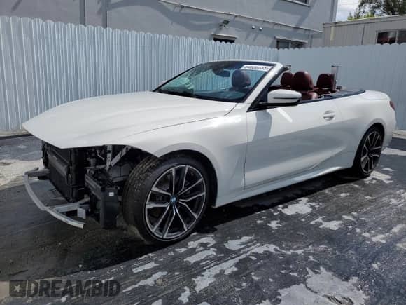 2022 BMW 4 Series 430i with VIN WBA23AT04NCJ78112, listed as a Copart auction lot 54600055 with 30,347 mi miles and Non repairable. Bid and sale history available at DreamBid. Image 1.