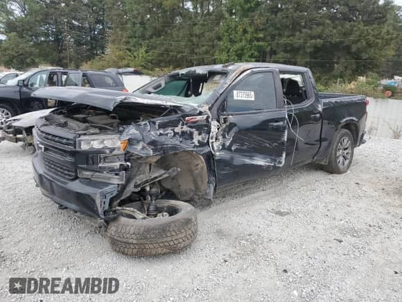 2021 Chevrolet Silverado 1500 RST with VIN 1GCUYEED8MZ227456, listed as a Copart auction lot 87375965 with Not provided miles and Clean title. Bid and sale history available at DreamBid. Image 1.