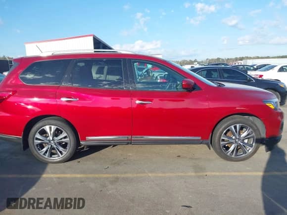 2017 Nissan Pathfinder S with VIN 5N1DR2MN9HC629609, listed as a IAAI auction lot 41803995 with 60,074 mi miles and . Bid and sale history available at DreamBid. Image 13.