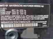 2012 BMW 5 Series 528i с VIN WBAXG5C55CDW92426, выставлен на аукционе IAAI как лот 43264359 с пробегом 174 898 миль миль и . История ставок и продаж доступна на DreamBid. Изображение 9.