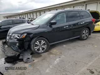 2017 Nissan Pathfinder S z VIN 5N1DR2MN4HC650741, wystawiony jako Copart lot #69464345 z przebiegiem 67 199 mil mil oraz Szkoda całkowita • Salvage title. Historia ofert i sprzedaży dostępna na DreamBid. Obrazek 1.