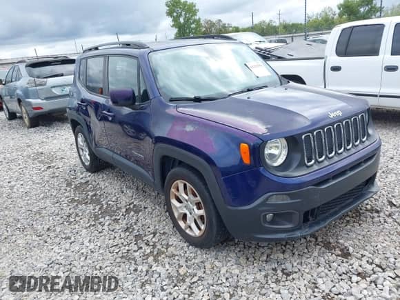 2018 Jeep Renegade Latitude with VIN ZACCJABB2JPJ20566, listed as a IAAI auction lot 43231790 with 138,514 mi miles and . Bid and sale history available at DreamBid. Image 1.