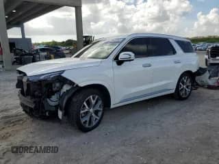 2021 Hyundai Palisade Limited with VIN KM8R54HE4MU306371, listed as a Copart auction lot 66932265 with 56,634 mi miles and Non repairable. Bid and sale history available at DreamBid. Image 1.