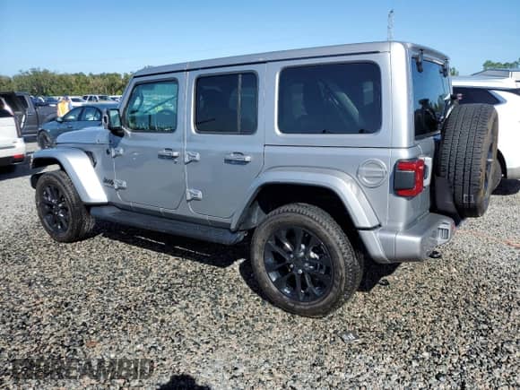 2021 Jeep Wrangler Unlimited Sahara High Altitude with VIN 1C4HJXEG5MW659306, listed as a Copart auction lot 74563914 with Not provided miles and Salvage title. Bid and sale history available at DreamBid. Image 2.