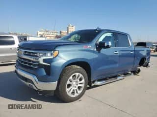 2024 Chevrolet Silverado 1500 LTZ with VIN 2GCUDGED0R1223165, listed as a Copart auction lot 48236835 with 10,586 mi miles and Salvage title. Bid and sale history available at DreamBid. Image 1.