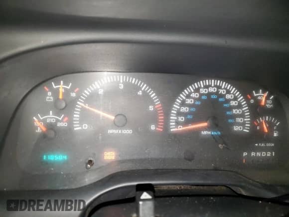 1999 Dodge 1500 with VIN 1B7HF16Y5XS150818, listed as a Copart auction lot 83490054 with 118,584 mi miles and Salvage title. Bid and sale history available at DreamBid. Image 9.