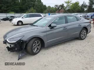 2023 Hyundai Sonata SEL with VIN KMHL64JA4PA311540, listed as a Copart auction lot 80010235 with 34,918 mi miles and Salvage title. Bid and sale history available at DreamBid. Image 1.