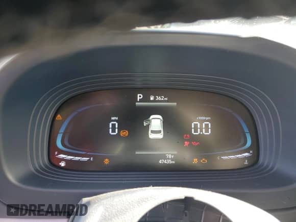 2023 Hyundai Venue Limited with VIN KMHRC8A38PU213007, listed as a Copart auction lot 70346504 with 47,435 mi miles and Salvage title. Bid and sale history available at DreamBid. Image 9.