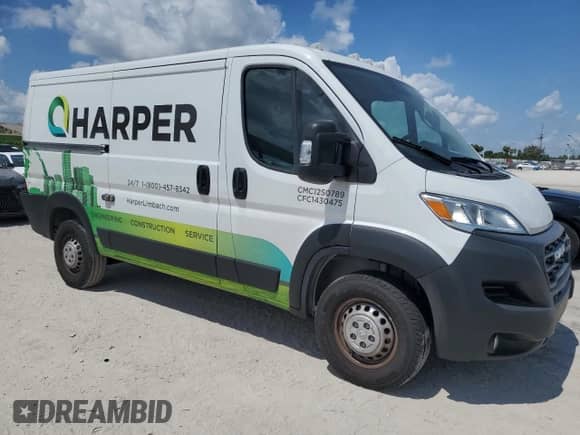 2024 Ram ProMaster Cargo Tradesman с VIN 3C6LRVVG9RE145975, выставлен на аукционе Copart как лот 63983085 с пробегом 11 906 миль миль и На запчасти • Non repairable. История ставок и продаж доступна на DreamBid. Изображение 4.