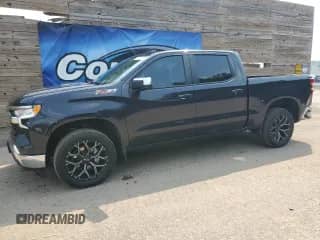 2022 Chevrolet Silverado 1500 LT with VIN 2GCUDDED1N1506151, listed as a Copart auction lot 66313205 with 37,438 mi miles and Salvage title. Bid and sale history available at DreamBid. Image 1.