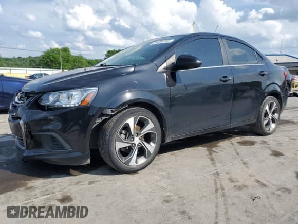 2020 Chevrolet Sonic Premier with VIN 1G1JF5SB0L4111667, listed as a Copart auction lot 54830755 with 78,595 mi miles and Salvage title. Bid and sale history available at DreamBid. Image 1.