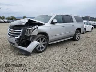 2016 Cadillac Escalade ESV Luxury Collection with VIN 1GYS4HKJ9GR117769, listed as a Copart auction lot 81606115 with 41,757 mi miles and Salvage title. Bid and sale history available at DreamBid. Image 1.