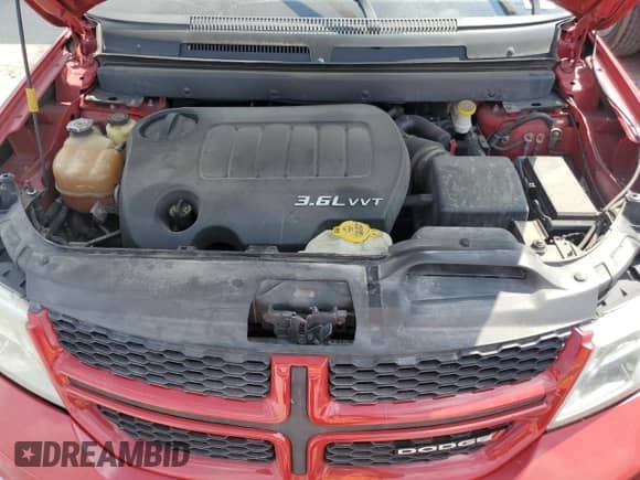 2013 Dodge Journey R/T z VIN 3C4PDCEGXDT588766, wystawiony jako Copart lot #59478825 z przebiegiem 266 723 mil mil oraz Szkoda całkowita • Salvage title. Historia ofert i sprzedaży dostępna na DreamBid. Obrazek 11.