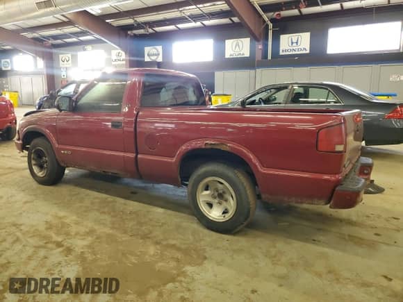 1999 Chevrolet S-10 LS with VIN 1GCCS1445XK183971, listed as a Copart auction lot 45885775 with Not provided miles and Salvage title. Bid and sale history available at DreamBid. Image 2.