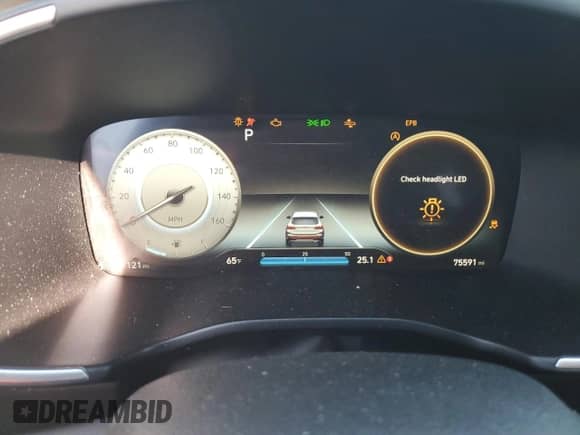 2021 Hyundai Santa Fe Limited with VIN 5NMS4DAL9MH360385, listed as a Copart auction lot 69620425 with 75,591 mi miles and Salvage title. Bid and sale history available at DreamBid. Image 9.