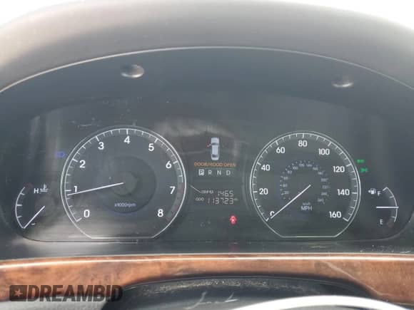 2012 Hyundai Equus Signature с VIN KMHGH4JH6CU046296, выставлен на аукционе Copart как лот 46583095 с пробегом 113 723 миль миль и Чистый • Clean title. История ставок и продаж доступна на DreamBid. Изображение 9.