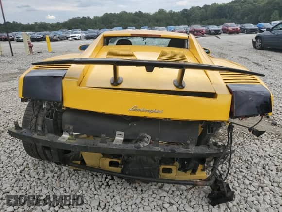 2004 Lamborghini Gallardo with VIN ZHWGU11SX4LA00563, listed as a Copart auction lot 73732524 with 51,762 mi miles and Salvage title. Bid and sale history available at DreamBid. Image 6.