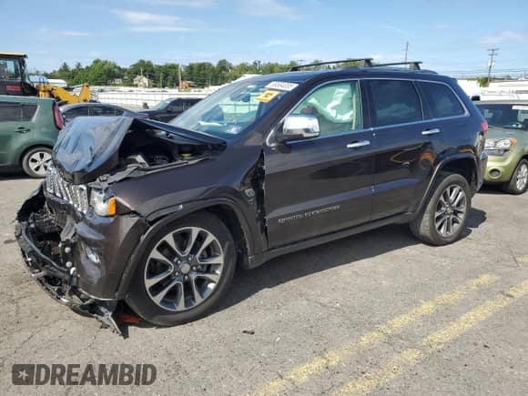 2017 Jeep Grand Cherokee Overland with VIN 1C4RJFCG4HC654896, listed as a Copart auction lot 69584085 with Not provided miles and Salvage title. Bid and sale history available at DreamBid. Image 1.