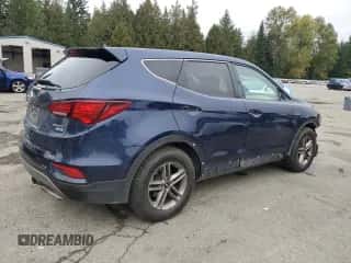2018 Hyundai Santa Fe 2.4L with VIN 5XYZTDLB4JG571442, listed as a Copart auction lot 85310915 with 129,159 mi miles and Salvage title. Bid and sale history available at DreamBid. Image 3.