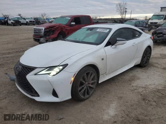 2023 Lexus RC 350 F Sport z VIN JTHGZ5DC2P5012359, wystawiony jako Copart lot #44469635 z przebiegiem 13 229 mil mil oraz Szkoda całkowita • Salvage title. Historia ofert i sprzedaży dostępna na DreamBid. Obrazek 1.