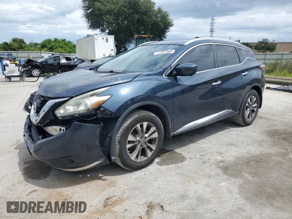 2015 Nissan Murano SL z VIN 5N1AZ2MGXFN287996, wystawiony jako Copart lot #71301865 z przebiegiem 85 559 mil mil oraz Szkoda całkowita • Salvage title. Historia ofert i sprzedaży dostępna na DreamBid. Obrazek 1.