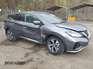 2021 Nissan Murano S with VIN 5N1AZ2AS5MC131981, listed as a IAAI auction lot 42010176 with 24,538 mi miles and . Bid and sale history available at DreamBid. Image 1.