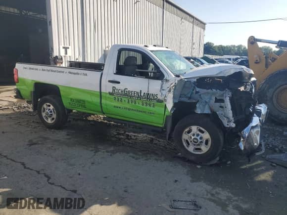 2015 Chevrolet Silverado 2500HD Work Truck with VIN 1GC0KUEG3FZ110391, listed as a Copart auction lot 61151095 with Not provided miles and Salvage title. Bid and sale history available at DreamBid. Image 4.