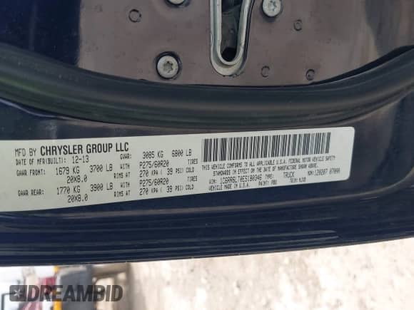 2014 Ram 1500 Lone Star с VIN 1C6RR6LT0ES180346, выставлен на аукционе IAAI как лот 42642080 с пробегом 165 826 миль миль и . История ставок и продаж доступна на DreamBid. Изображение 9.