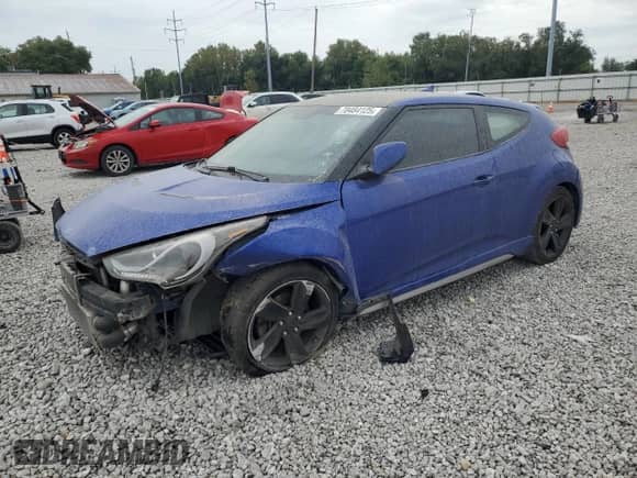 2014 Hyundai Veloster Turbo R-Spec с VIN KMHTC6AE7EU202380, выставлен на аукционе Copart как лот 70484125 с пробегом Не указан миль и Списание • Salvage title. История ставок и продаж доступна на DreamBid. Изображение 1.