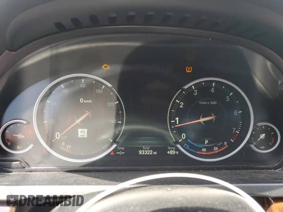 2014 BMW 7 Series ALPINA B7 xDrive with VIN WBAYF8C51ED653411, listed as a Copart auction lot 65553565 with 93,322 mi miles and Clean title. Bid and sale history available at DreamBid. Image 9.