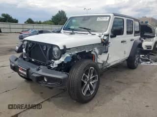 2025 Jeep Wrangler Sport S with VIN 1C4RJXN69SW513368, listed as a Copart auction lot 62882415 with 1,320 mi miles and Salvage title. Bid and sale history available at DreamBid. Image 1.