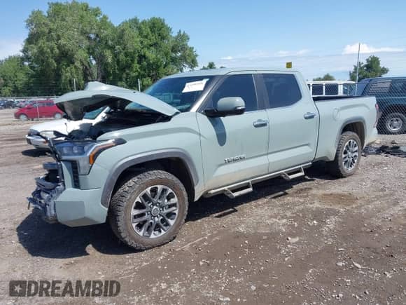 2024 Toyota Tundra Limited Hybrid with VIN 5TFJC5EC4RX006982, listed as a IAAI auction lot 42498168 with 13,483 mi miles and . Bid and sale history available at DreamBid. Image 18.